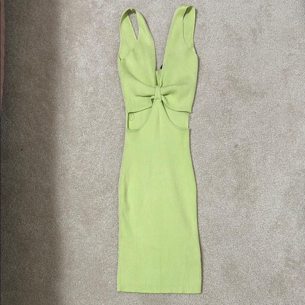 Lime Green Sleeveless Dress